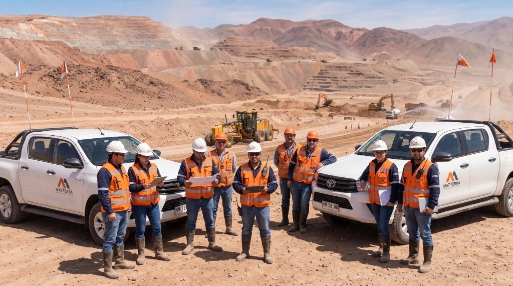 Equipo de Supervisión y Operaciones en Faena MAT-TERRA